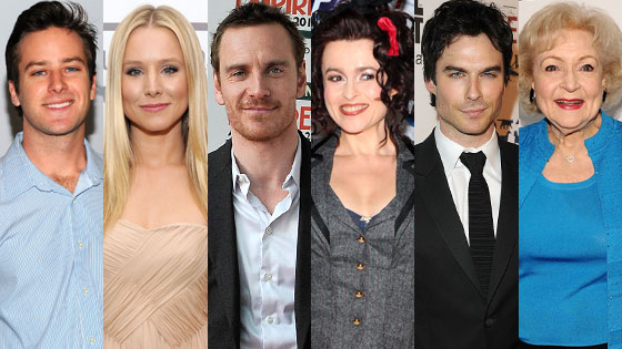 Michael Fassbender, Armie Hammer, Helena Bohman, Carter Betty White, Kristen Bell, Ian Somerhalder Michael Fassbender, Armie Hammer, Helena Bohman, Carter Betty White, Kristen Bell, Ian Somerhalder